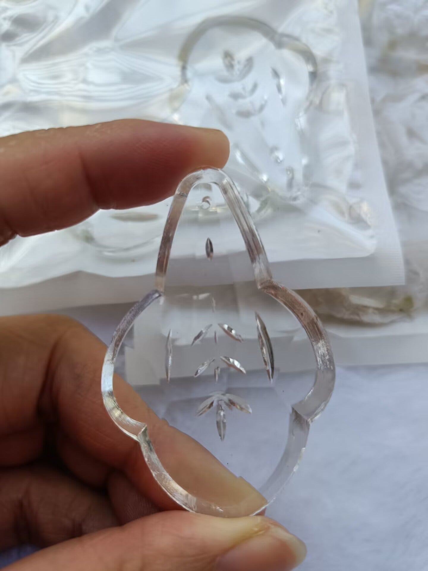 S02 glass charms transparent diy beads suncatcher materials wholesale