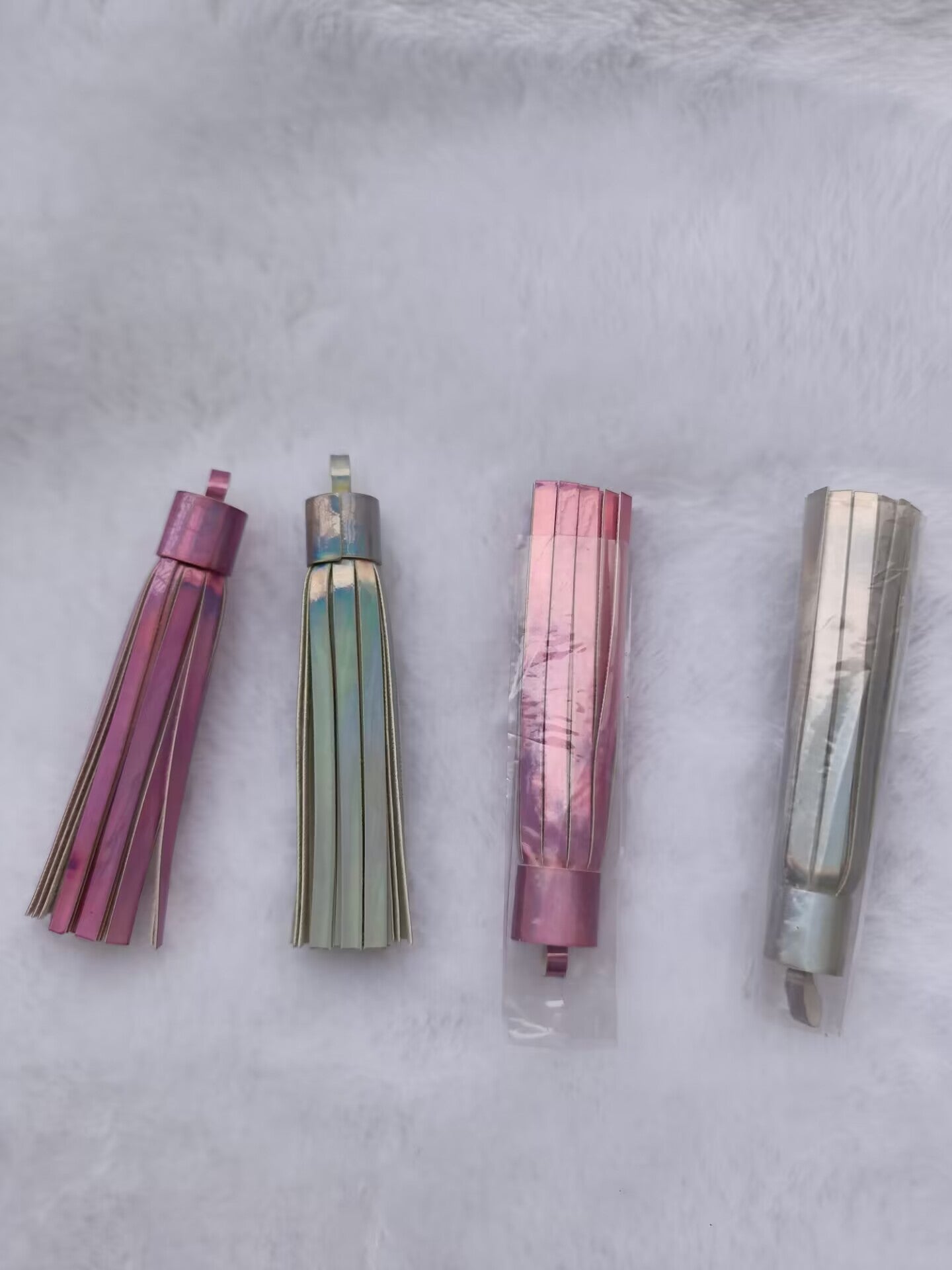 S1011 shiny tassel diy material wholesale by weight bag tassels key ring tassel