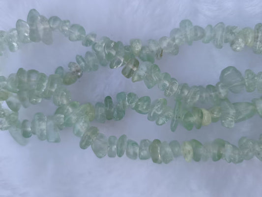 S03 stone beads chips wholesale diy beads  light green by weight