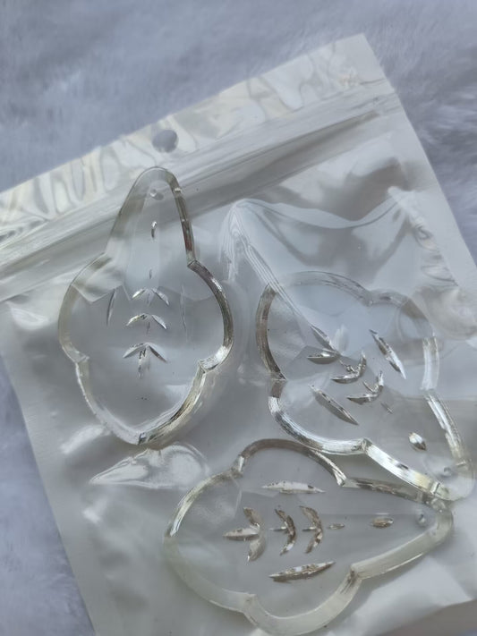 S02 glass charms transparent diy beads suncatcher materials wholesale