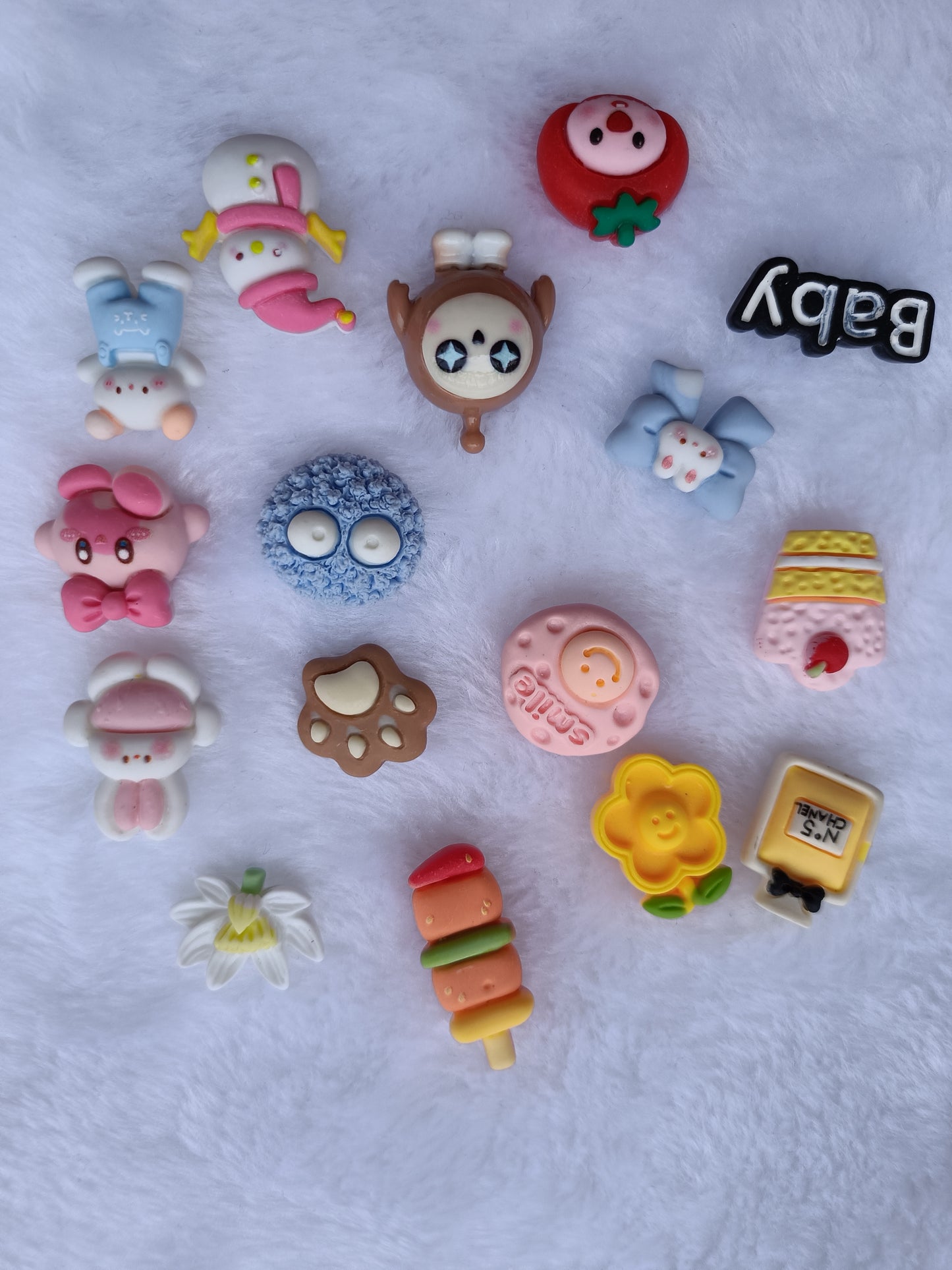 S10132 DIY charms resin charms by weight wholseale mixed design  mixed color random