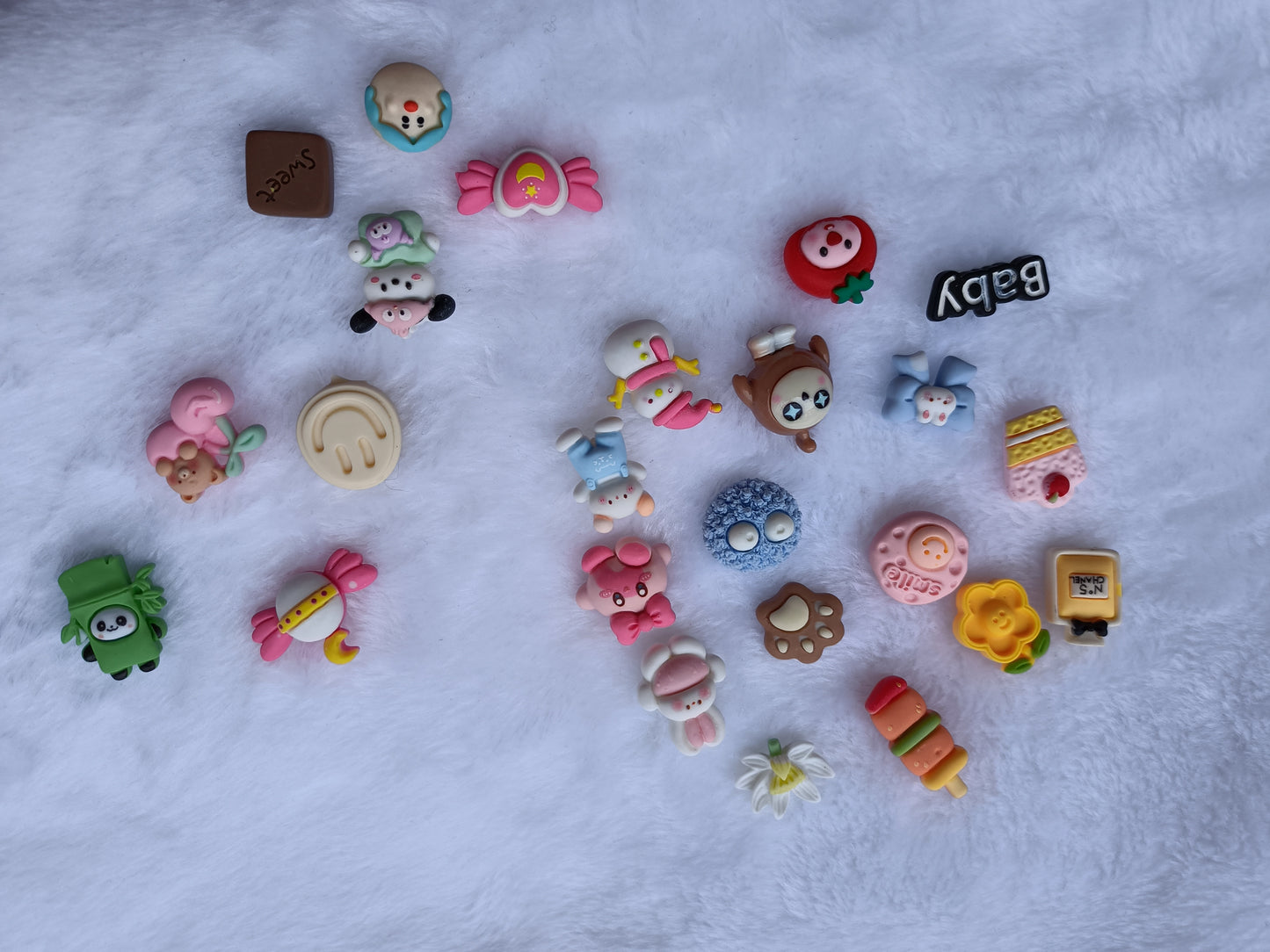 S10132 DIY charms resin charms by weight wholseale mixed design  mixed color random